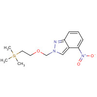 697739-01-8 trimethyl-[2-[(4-nitroindazol-2-yl)methoxy]ethyl]silane chemical structure