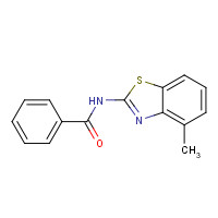 108619-01-8 N-(4-methyl-1,3-benzothiazol-2-yl)benzamide chemical structure