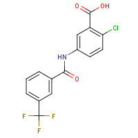 896160-35-3 2-chloro-5-[[3-(trifluoromethyl)benzoyl]amino]benzoic acid chemical structure