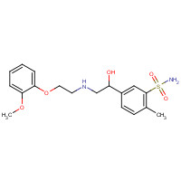 85320-68-9 5-[1-hydroxy-2-[2-(2-methoxyphenoxy)ethylamino]ethyl]-2-methylbenzenesulfonamide chemical structure