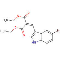 93941-03-8 diethyl 2-[(5-bromo-1H-indol-3-yl)methylidene]propanedioate chemical structure