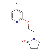 1610521-13-5 1-[2-(4-bromopyridin-2-yl)oxyethyl]pyrrolidin-2-one chemical structure
