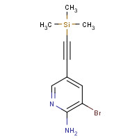 1478858-43-3 3-bromo-5-(2-trimethylsilylethynyl)pyridin-2-amine chemical structure