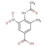 37901-93-2 4-acetamido-3-methyl-5-nitrobenzoic acid chemical structure