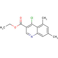 338954-49-7 ethyl 4-chloro-5,7-dimethylquinoline-3-carboxylate chemical structure