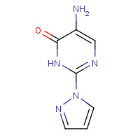 1343460-33-2 5-amino-2-pyrazol-1-yl-1H-pyrimidin-6-one chemical structure