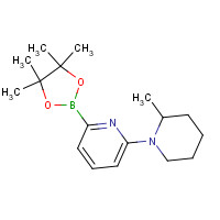 1309982-28-2 2-(2-methylpiperidin-1-yl)-6-(4,4,5,5-tetramethyl-1,3,2-dioxaborolan-2-yl)pyridine chemical structure