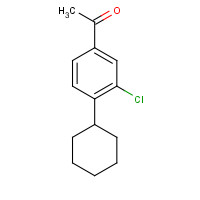 14451-58-2 1-(3-chloro-4-cyclohexylphenyl)ethanone chemical structure
