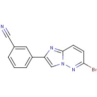 1263284-55-4 3-(6-bromoimidazo[1,2-b]pyridazin-2-yl)benzonitrile chemical structure