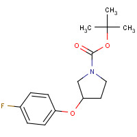 950648-92-7 tert-butyl 3-(4-fluorophenoxy)pyrrolidine-1-carboxylate chemical structure