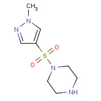 1005610-93-4 1-(1-methylpyrazol-4-yl)sulfonylpiperazine chemical structure