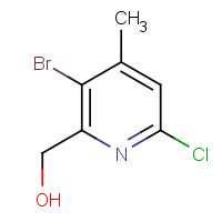 1374134-46-9 (3-bromo-6-chloro-4-methylpyridin-2-yl)methanol chemical structure