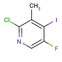 884494-50-2 2-chloro-5-fluoro-4-iodo-3-methylpyridine chemical structure