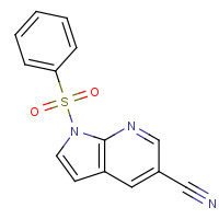 1015608-95-3 1-(benzenesulfonyl)pyrrolo[2,3-b]pyridine-5-carbonitrile chemical structure