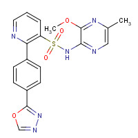 186497-07-4 N-(3-methoxy-5-methylpyrazin-2-yl)-2-[4-(1,3,4-oxadiazol-2-yl)phenyl]pyridine-3-sulfonamide chemical structure
