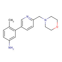 1207877-85-7 4-methyl-3-[6-(morpholin-4-ylmethyl)pyridin-3-yl]aniline chemical structure