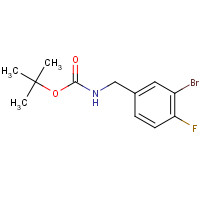 375853-85-3 tert-butyl N-[(3-bromo-4-fluorophenyl)methyl]carbamate chemical structure