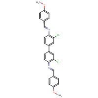3540-78-1 N-[2-chloro-4-[3-chloro-4-[(4-methoxyphenyl)methylideneamino]phenyl]phenyl]-1-(4-methoxyphenyl)methanimine chemical structure