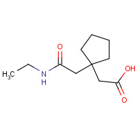 618414-88-3 2-[1-[2-(ethylamino)-2-oxoethyl]cyclopentyl]acetic acid chemical structure