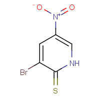 876489-83-7 3-bromo-5-nitro-1H-pyridine-2-thione chemical structure