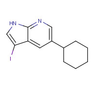 1046793-87-6 5-cyclohexyl-3-iodo-1H-pyrrolo[2,3-b]pyridine chemical structure