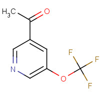 1060815-11-3 1-[5-(trifluoromethoxy)pyridin-3-yl]ethanone chemical structure