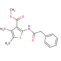 325697-98-1 methyl 4,5-dimethyl-2-[(2-phenylacetyl)amino]thiophene-3-carboxylate chemical structure