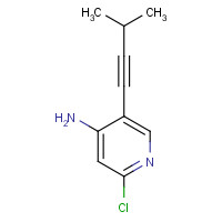 1202174-66-0 2-chloro-5-(3-methylbut-1-ynyl)pyridin-4-amine chemical structure