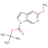 357187-17-8 tert-butyl 5-methoxypyrrolo[2,3-c]pyridine-1-carboxylate chemical structure