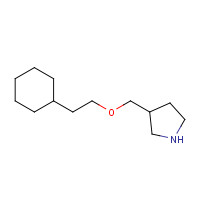 954220-61-2 3-(2-cyclohexylethoxymethyl)pyrrolidine chemical structure
