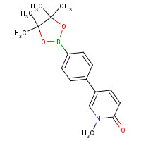 1219741-55-5 1-methyl-5-[4-(4,4,5,5-tetramethyl-1,3,2-dioxaborolan-2-yl)phenyl]pyridin-2-one chemical structure