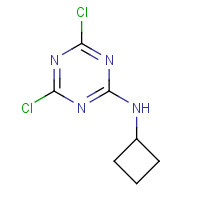 1343592-24-4 4,6-dichloro-N-cyclobutyl-1,3,5-triazin-2-amine chemical structure