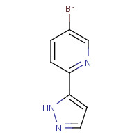 811464-25-2 5-bromo-2-(1H-pyrazol-5-yl)pyridine chemical structure
