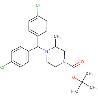 1446818-48-9 tert-butyl 4-[bis(4-chlorophenyl)methyl]-3-methylpiperazine-1-carboxylate chemical structure