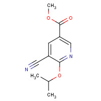 1312008-56-2 methyl 5-cyano-6-propan-2-yloxypyridine-3-carboxylate chemical structure