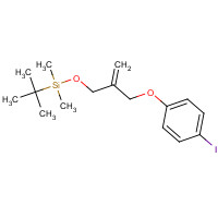 1263188-76-6 tert-butyl-[2-[(4-iodophenoxy)methyl]prop-2-enoxy]-dimethylsilane chemical structure