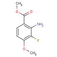 1180497-48-6 methyl 2-amino-3-fluoro-4-methoxybenzoate chemical structure