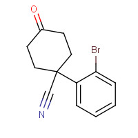 1202006-93-6 1-(2-bromophenyl)-4-oxocyclohexane-1-carbonitrile chemical structure