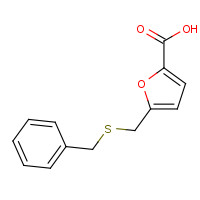 91903-26-3 5-(benzylsulfanylmethyl)furan-2-carboxylic acid chemical structure