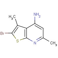 1312594-84-5 2-bromo-3,6-dimethylthieno[2,3-b]pyridin-4-amine chemical structure