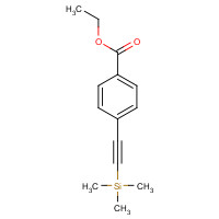 150969-54-3 ethyl 4-(2-trimethylsilylethynyl)benzoate chemical structure