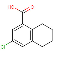 62854-69-7 3-chloro-5,6,7,8-tetrahydronaphthalene-1-carboxylic acid chemical structure