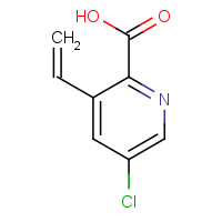 1600512-13-7 5-chloro-3-ethenylpyridine-2-carboxylic acid chemical structure