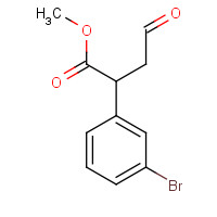691875-97-5 methyl 2-(3-bromophenyl)-4-oxobutanoate chemical structure
