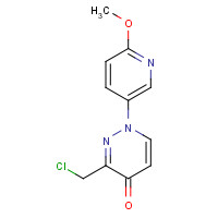 1314389-11-1 3-(chloromethyl)-1-(6-methoxypyridin-3-yl)pyridazin-4-one chemical structure
