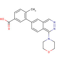 909186-74-9 4-methyl-3-(1-morpholin-4-ylphthalazin-6-yl)benzoic acid chemical structure