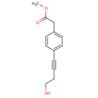 192804-72-1 methyl 2-[4-(4-hydroxybut-1-ynyl)phenyl]acetate chemical structure