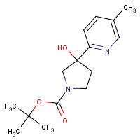 1003562-09-1 tert-butyl 3-hydroxy-3-(5-methylpyridin-2-yl)pyrrolidine-1-carboxylate chemical structure