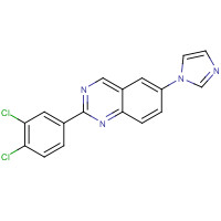 1004997-85-6 2-(3,4-dichlorophenyl)-6-imidazol-1-ylquinazoline chemical structure