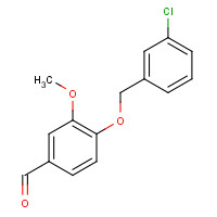 588678-16-4 4-[(3-chlorophenyl)methoxy]-3-methoxybenzaldehyde chemical structure